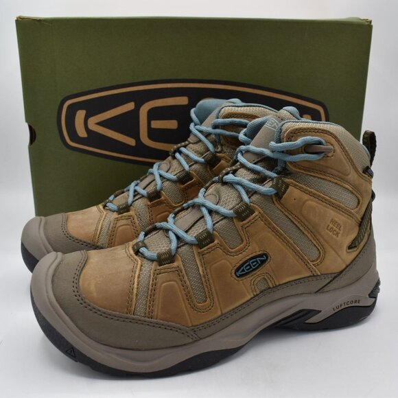 Keen Shoes - Keen Women Size 9.5 Circadia Mid Toasted Coconut Leather Waterproof Hiking Boots